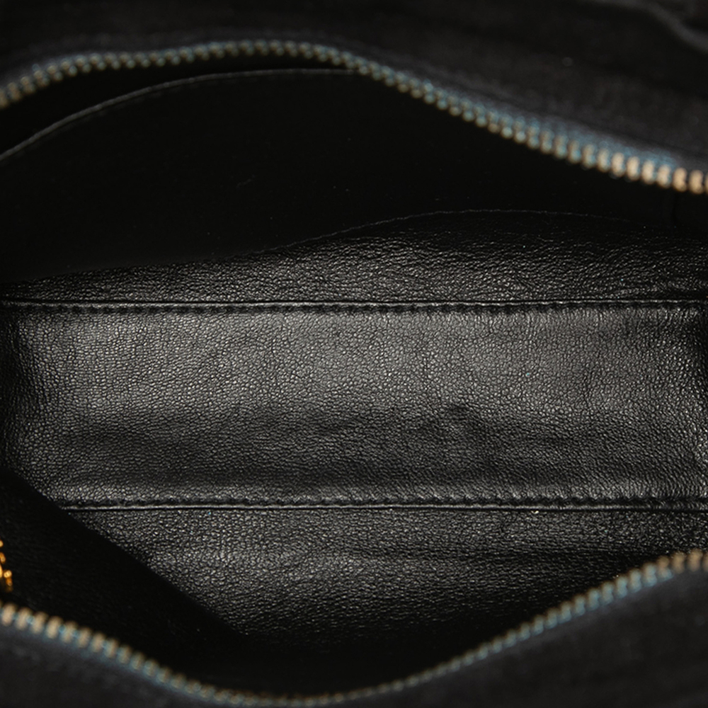 Pre-Loved Chanel CC Diamond Quilted Suede Crossbody - Picture 4 of 8